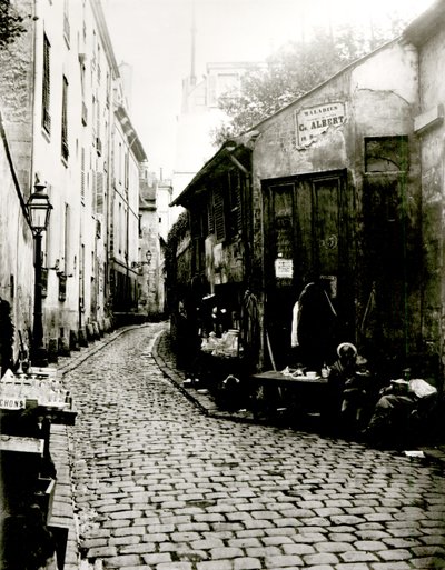 Rue du Jardinet and the Cul-de-sac of Rohan, Paris by Charles Marville